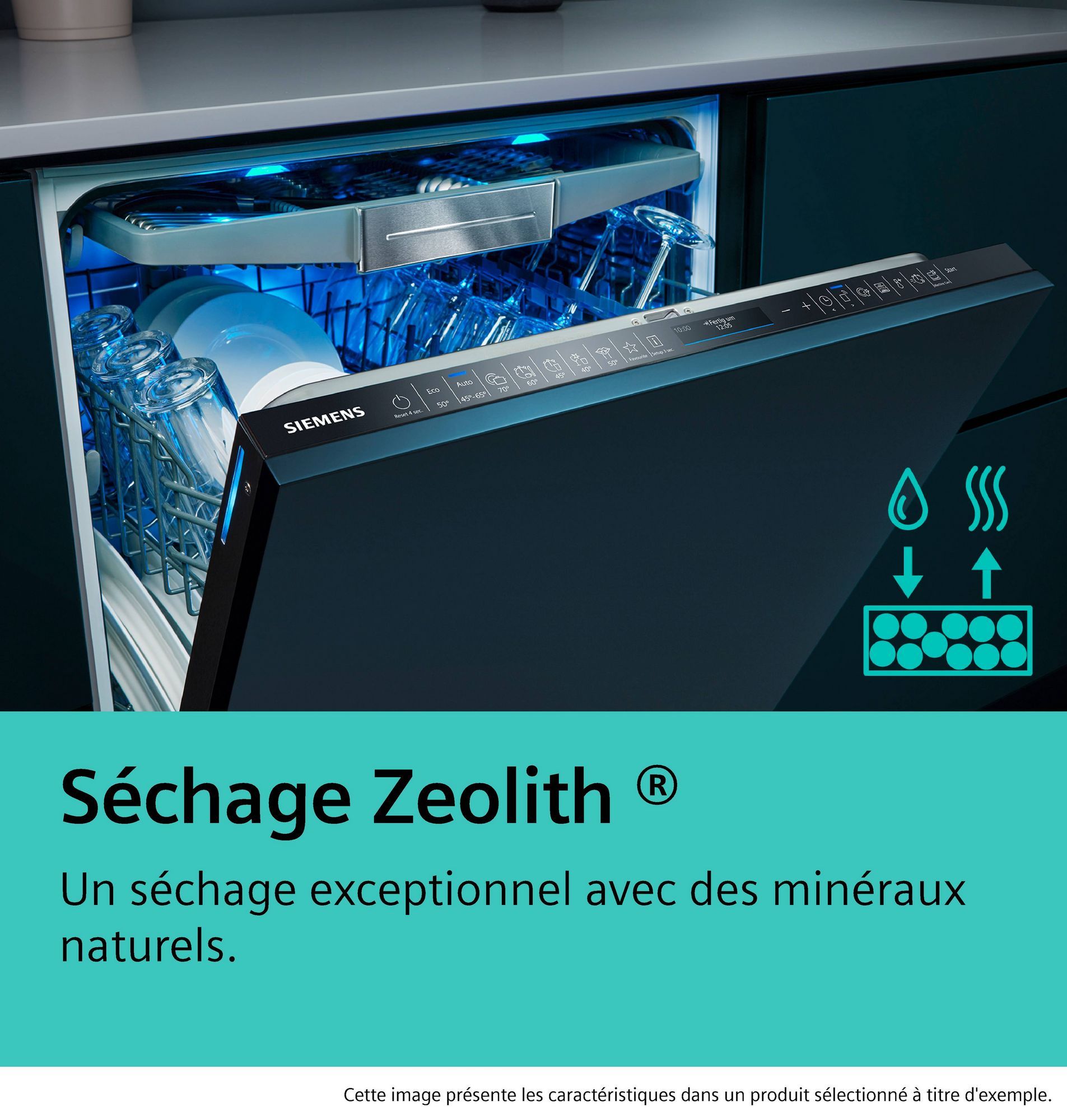 Lave vaisselle encastrable 45 cm SIEMENS Connecté 10 couverts 42dB Inox - SR55ZS10ME