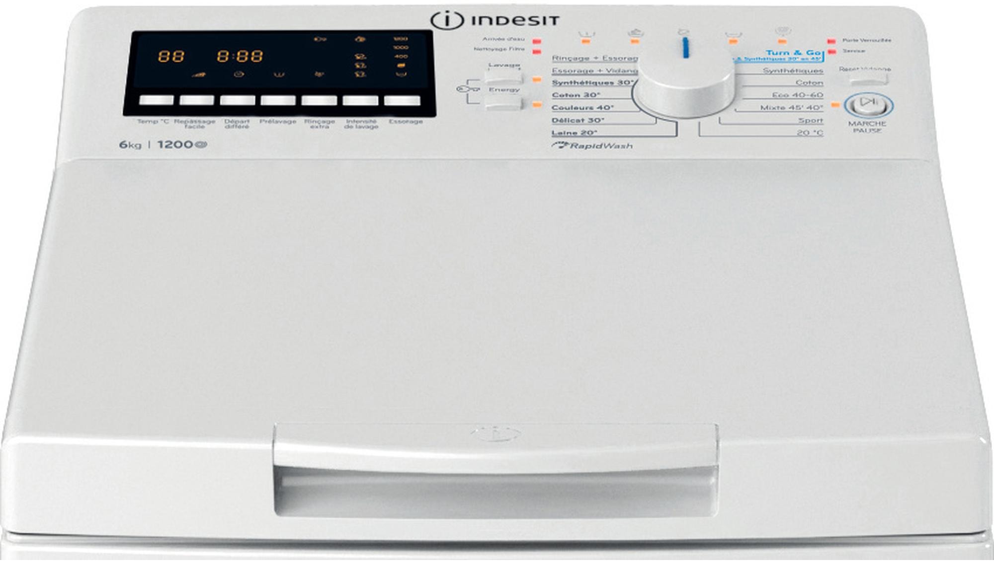 Lave linge Top INDESIT - BTWPS6261FR Lave linge Top INDESIT - BTWPS6261FR