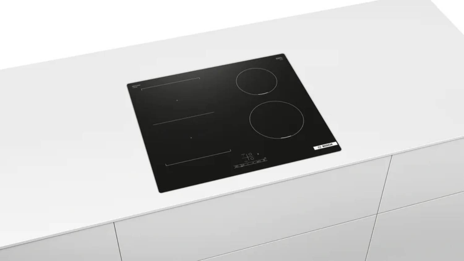 Plaque induction BOSCH Série 4 CombiZone 60cm Noir  - PVS611BB6E