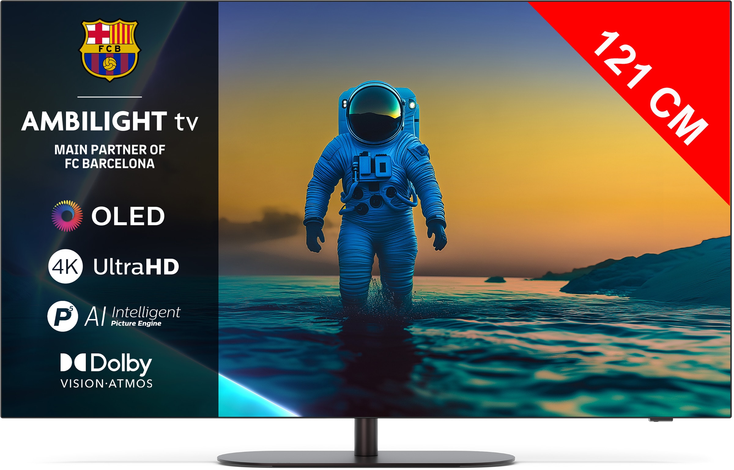 TV OLED 4K 121 cm PHILIPS 48" 4K 120Hz Noir 48OLED810
