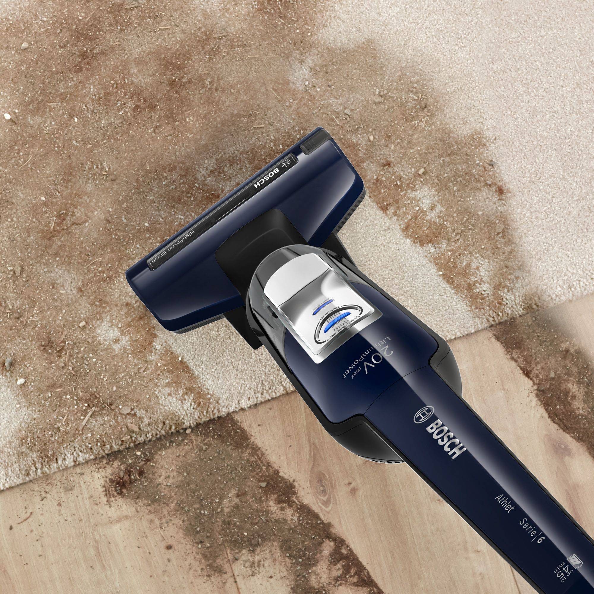 Aspirateur balai BOSCH Série 6 Athlet Bleu - BCH85N