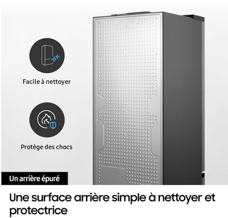 Réfrigérateur congélateur bas SAMSUNG 390L No Frost Inox - RB38C672ESA