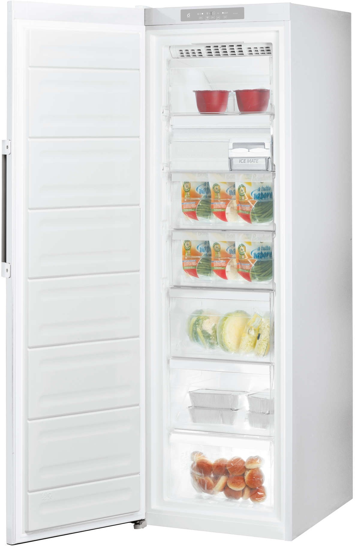 Congélateur armoire WHIRLPOOL Thermostat 6ème sens 260L Blanc - UW8F2YWBIF2