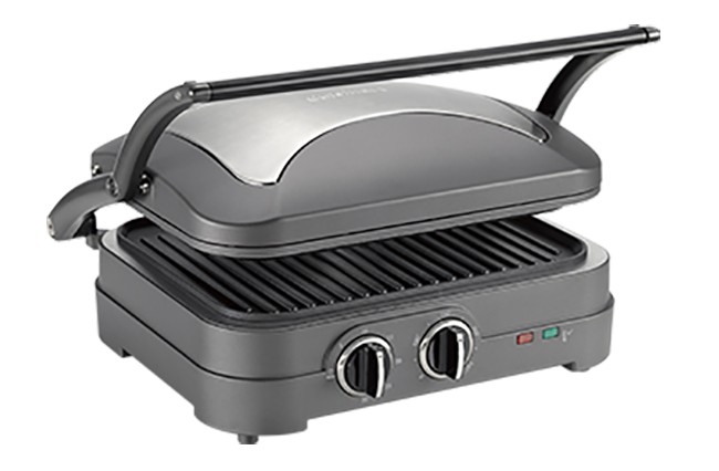 Grill viandes CUISINART , Griddler Elite, 1600W, acier GR47E