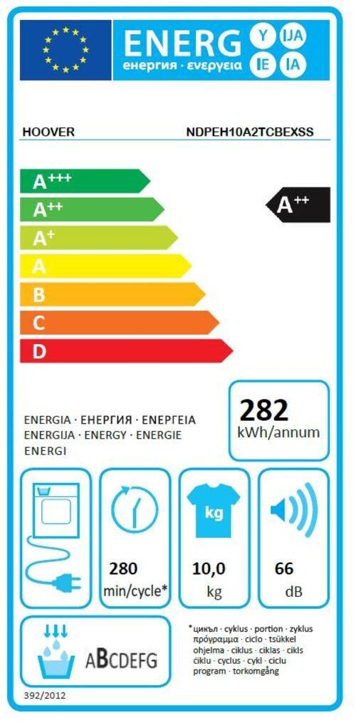 Sèche linge Condensation HOOVER Easy Case connecté 10kg - NDPEH10A2TCBEXSS Sèche linge Condensation HOOVER Easy Case connecté 10kg - NDPEH10A2TCBEXSS