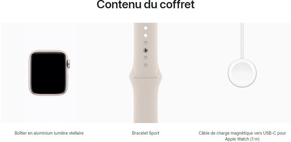 Montre connectée APPLE Watch SE GPS + Cellular 40mm - WATCHSE-MRG13QF-2023 Montre connectée APPLE Watch SE GPS + Cellular 40mm - WATCHSE-MRG13QF-2023