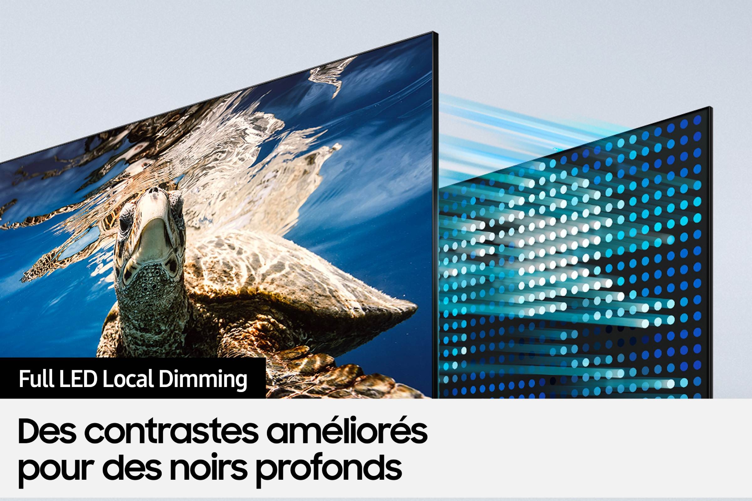 SAMSUNG TV QLED 4K 138 cm 100Hz HDR10+ Dolby Atmos 55" - TQ55Q80C