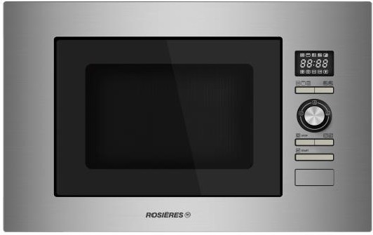 ROSIERES Micro ondes Grill Encastrable 1100W 28L Inox - RMG28/1IN