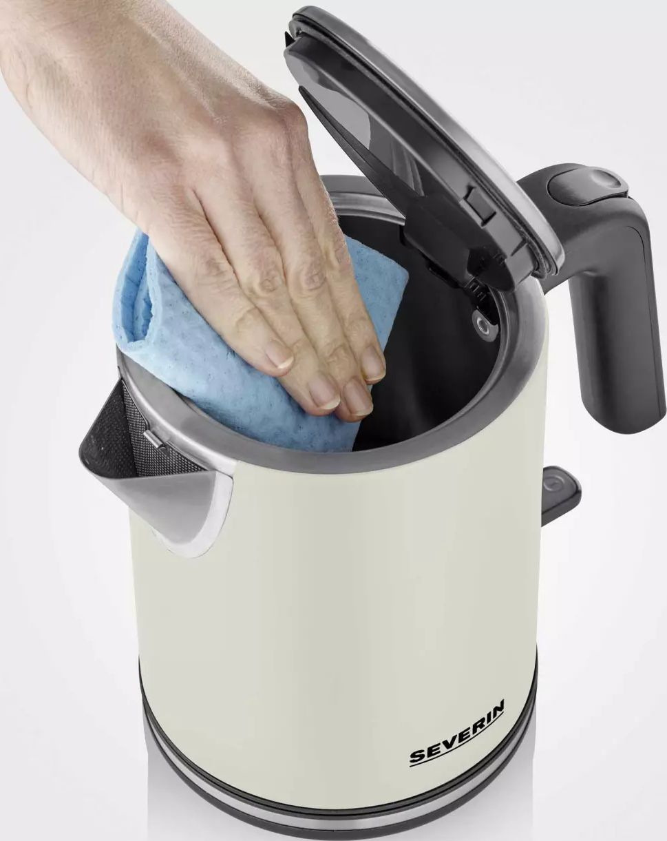Bouilloire SEVERIN 1L 2400W Inox Laqué Beige - WK9577