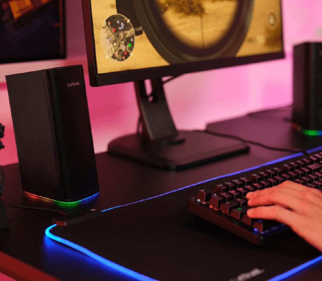 Enceintes multimédia TRUST 2.0 Bluetooth RGB 18W USB - GXT612CETIC-24970