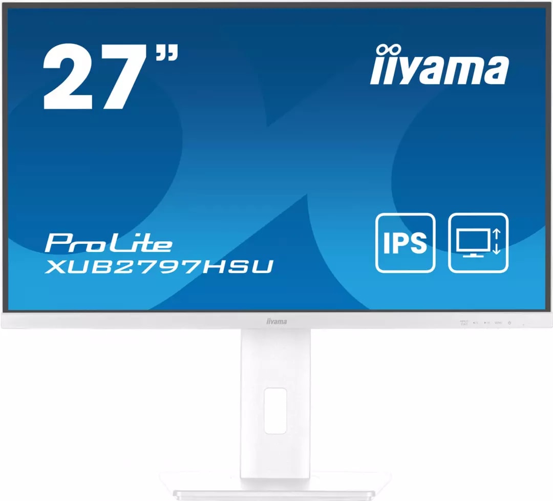 Ecran 27 pouces Full HD IIYAMA IPS HDMI DisplayPort Blanc XUB2797HSU-W2