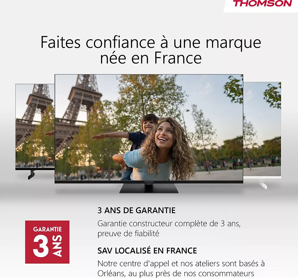 TV Mini LED 4K 164 cm THOMSON 75" 4K 144Hz Noir - 75MG7C15