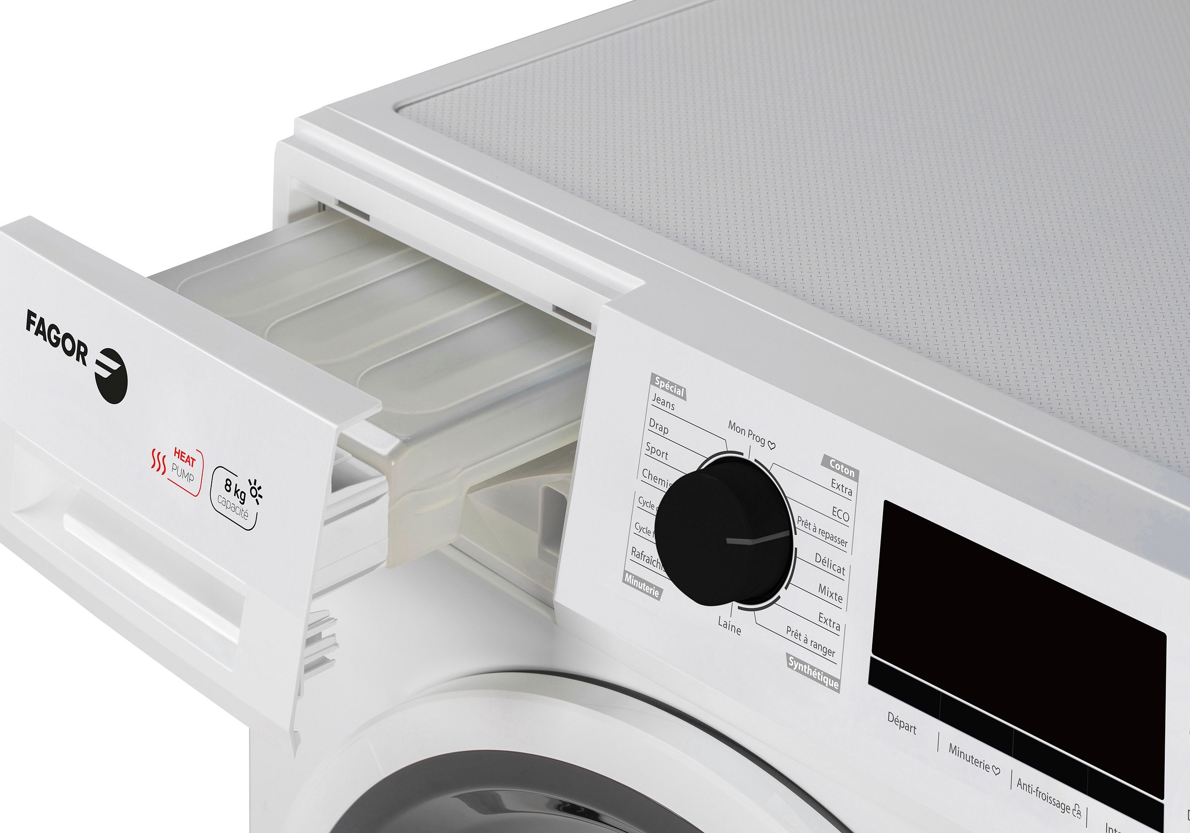 Sèche-linge pompe à chaleur FAGOR 8kg Blanc - FSLP08A2/1