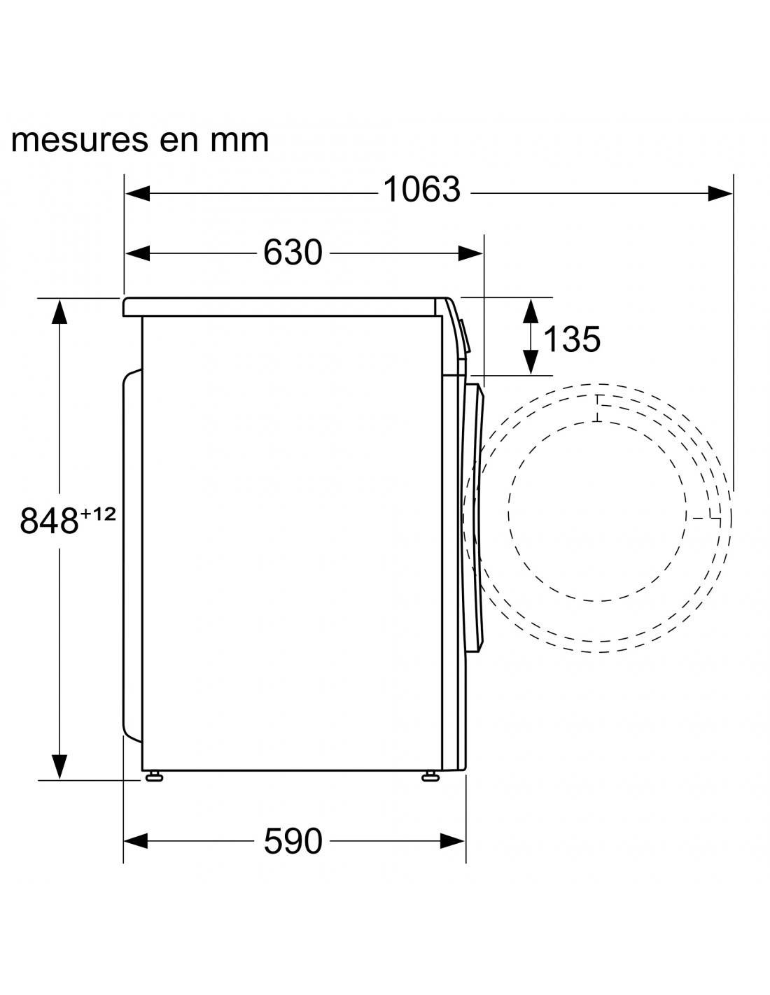 Lave linge sechant Frontal SIEMENS iQ300, autoDry, 8/5 kg, Blanc - WN34A100FF Lave linge sechant Frontal SIEMENS iQ300, autoDry, 8/5 kg, Blanc - WN34A100FF