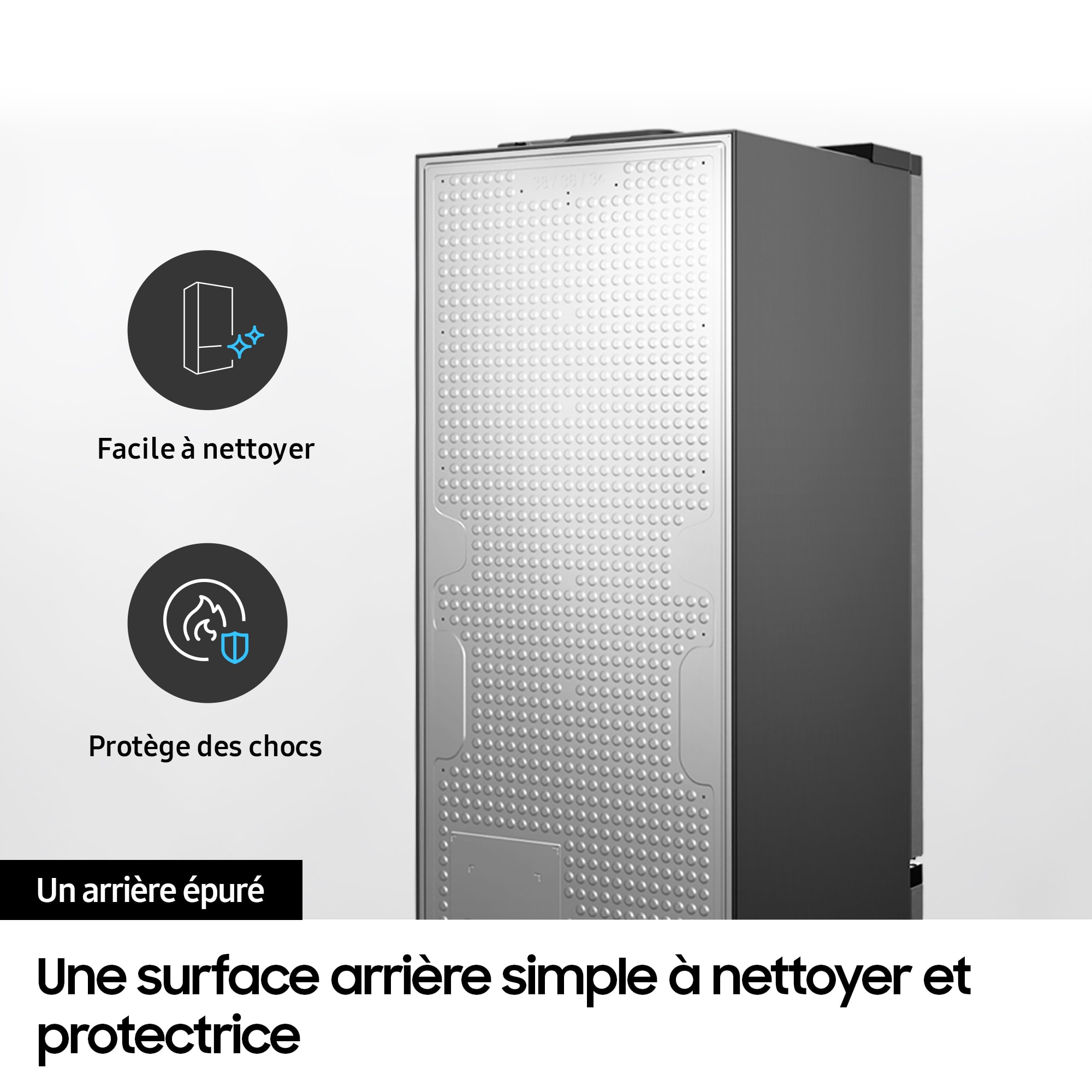 Réfrigérateur congélateur bas SAMSUNG , Froid No Frost, 344L, Gris - RB33B610ESA Réfrigérateur congélateur bas SAMSUNG , Froid No Frost, 344L, Gris - RB33B610ESA