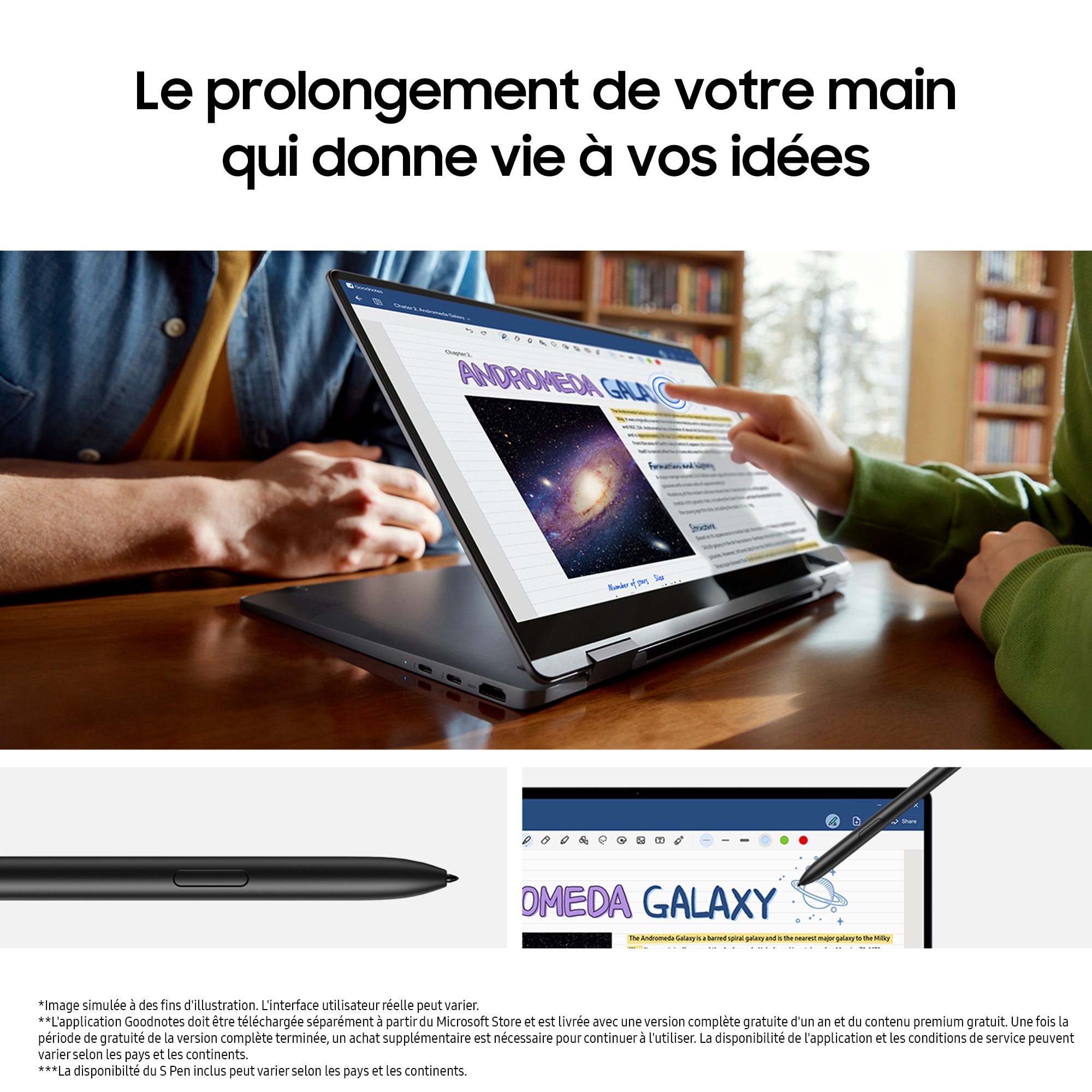 Ordinateur portable tactile SAMSUNG  - NP750QGK-KS1FR