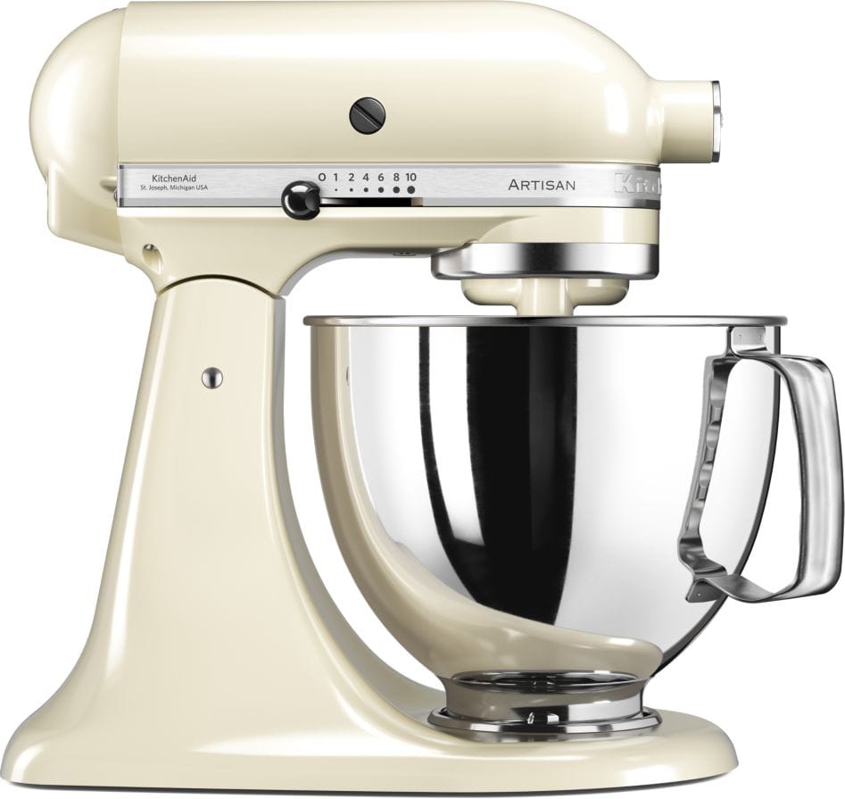 Robot culinaire KITCHENAID Patissier Artisan à tête inclinable 4.8L Crème - 5KSM125EAC