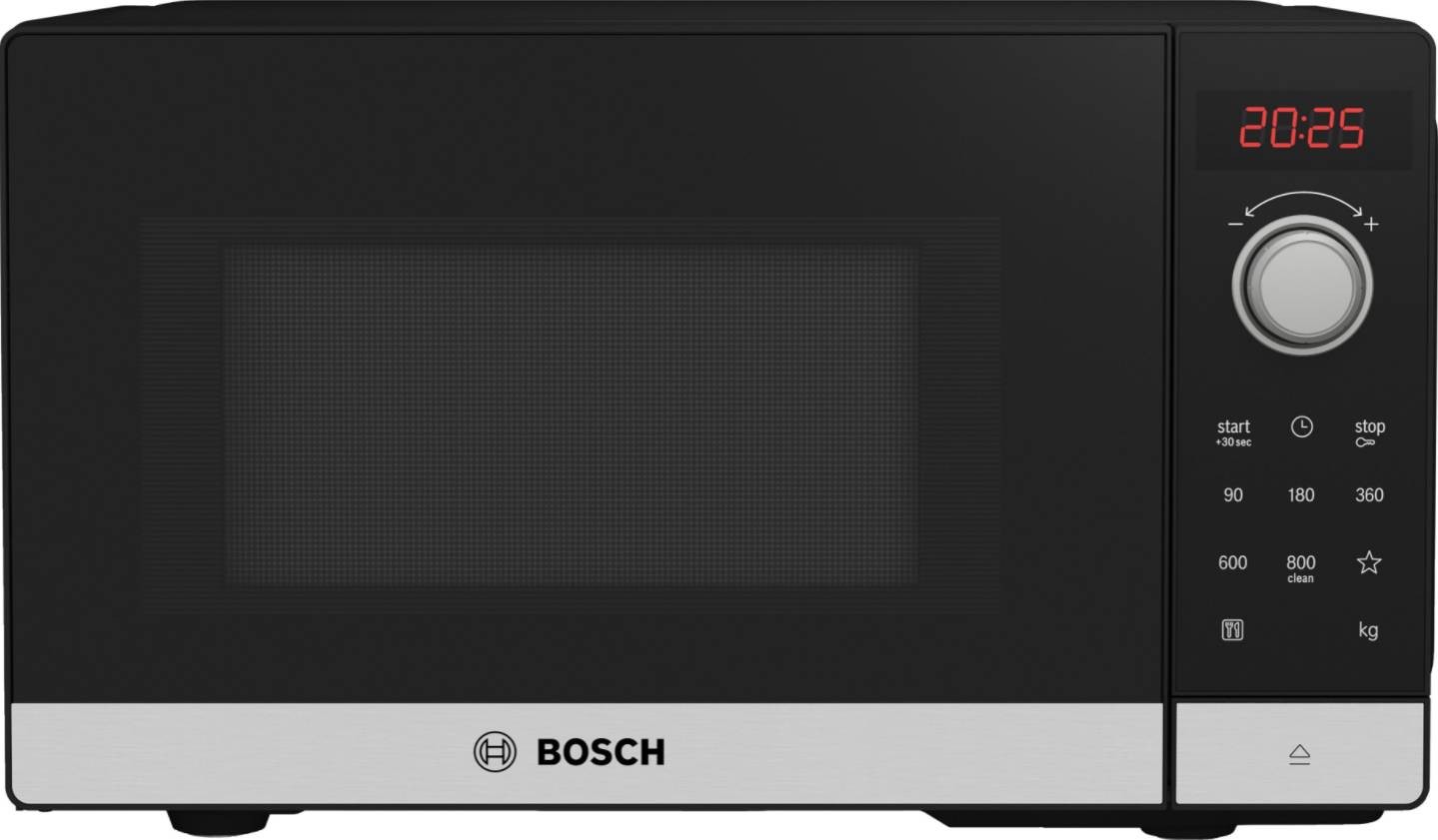 BOSCH Micro ondes Série 2 AutoPilot 7 800W 20L Inox FFL023MS2 BOSCH Micro ondes Série 2 AutoPilot 7 800W 20L Inox FFL023MS2