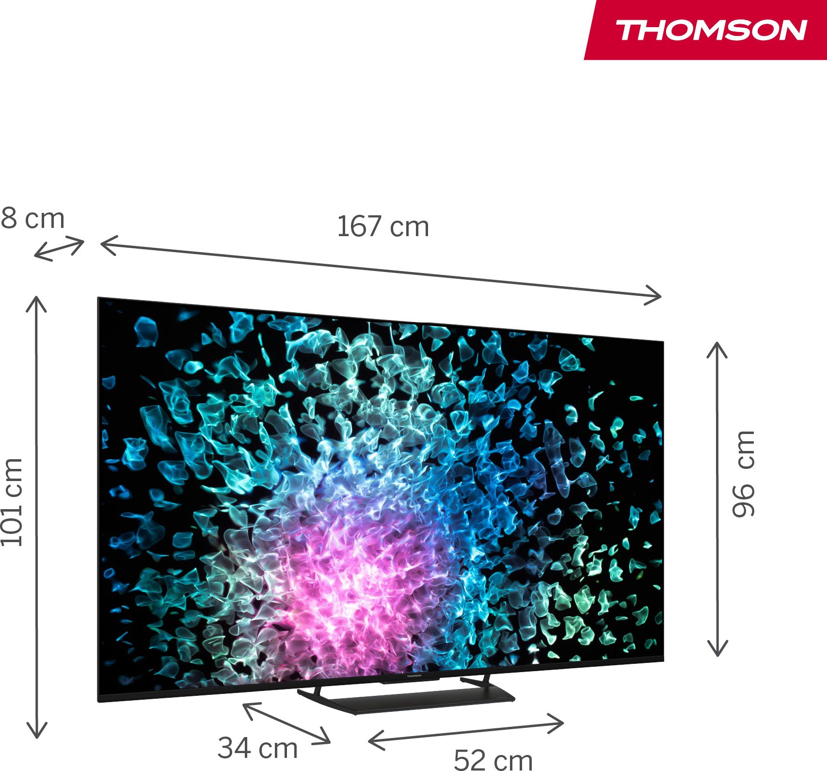 TV Mini LED 4K 164 cm THOMSON 75" 4K 144Hz Noir - 75MG7C15