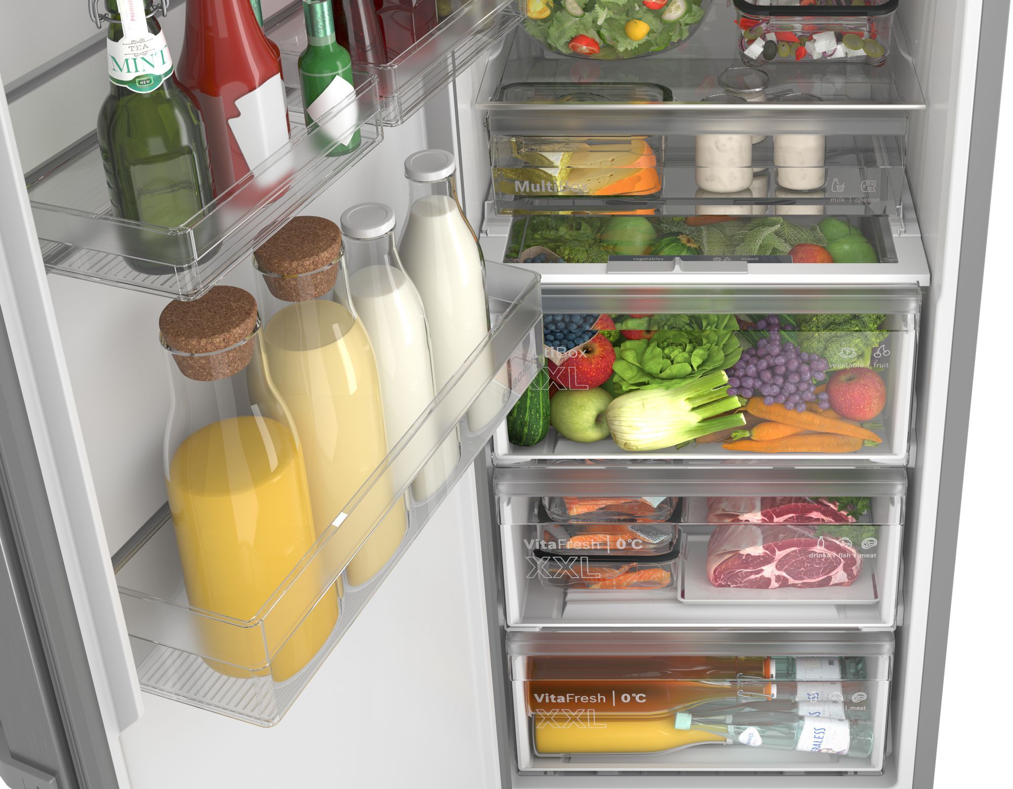 Réfrigérateur 1 porte SIEMENS 402L No Frost Inox - KSN36VLDG
