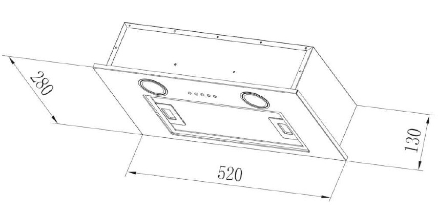 Groupe filtrant CANDY 3 vitesses 63db 52cm - CBG6251W