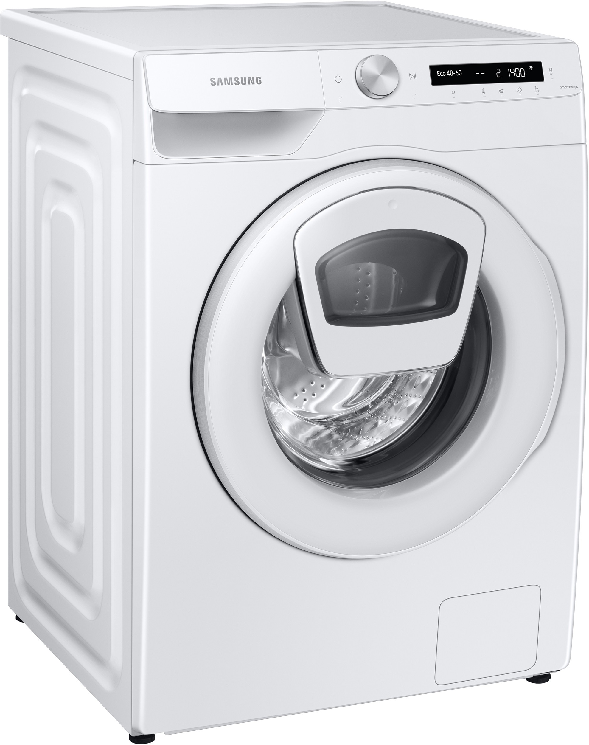 SAMSUNG Lave linge Frontal ecobubble AddWash 8kg Blanc - WW80T554DTWS3