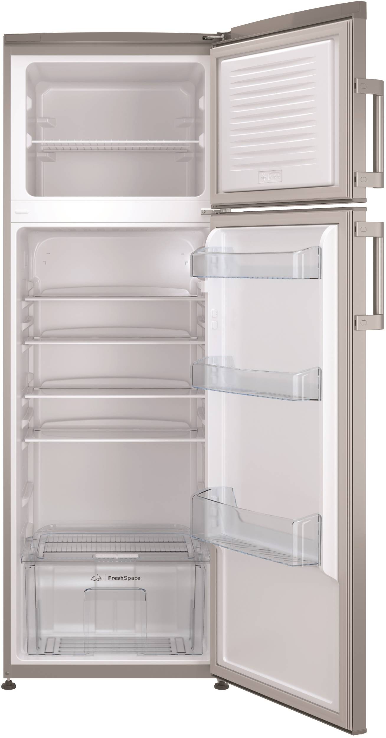 Réfrigérateur congélateur haut INDESIT 316L Froid brassé Gris - IT60732SFR