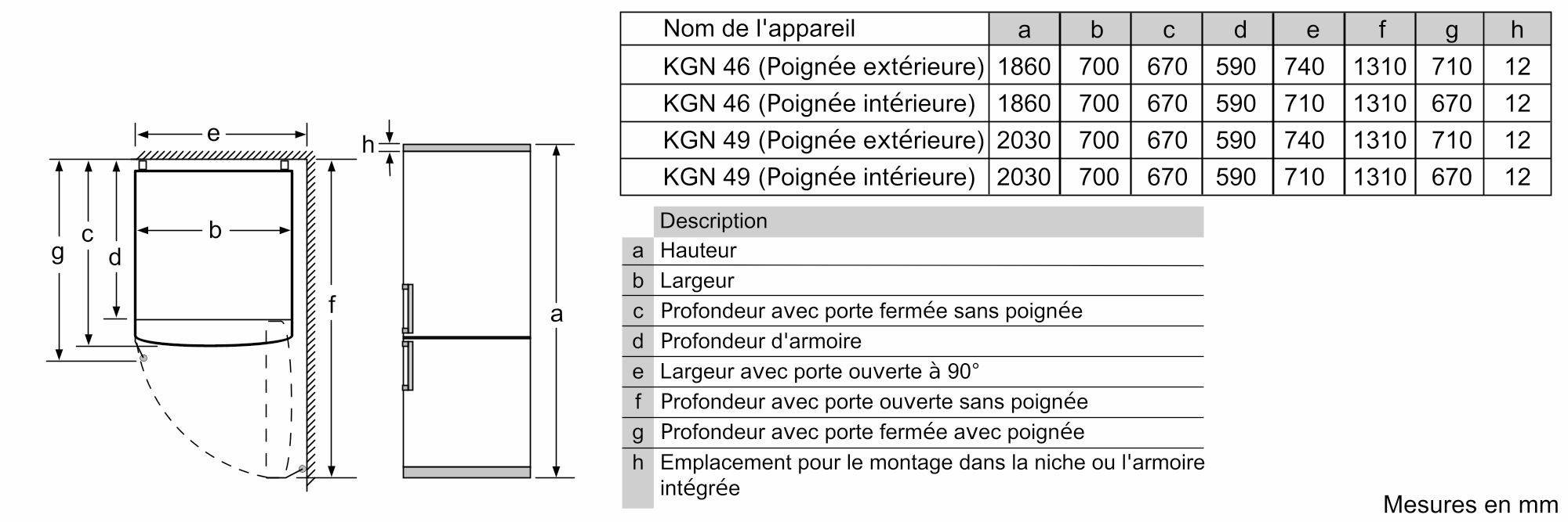 BOSCH Réfrigérateur congélateur bas Serie 4 NoFrost MultiAirflow 438L Blanc - KGN49XWEA