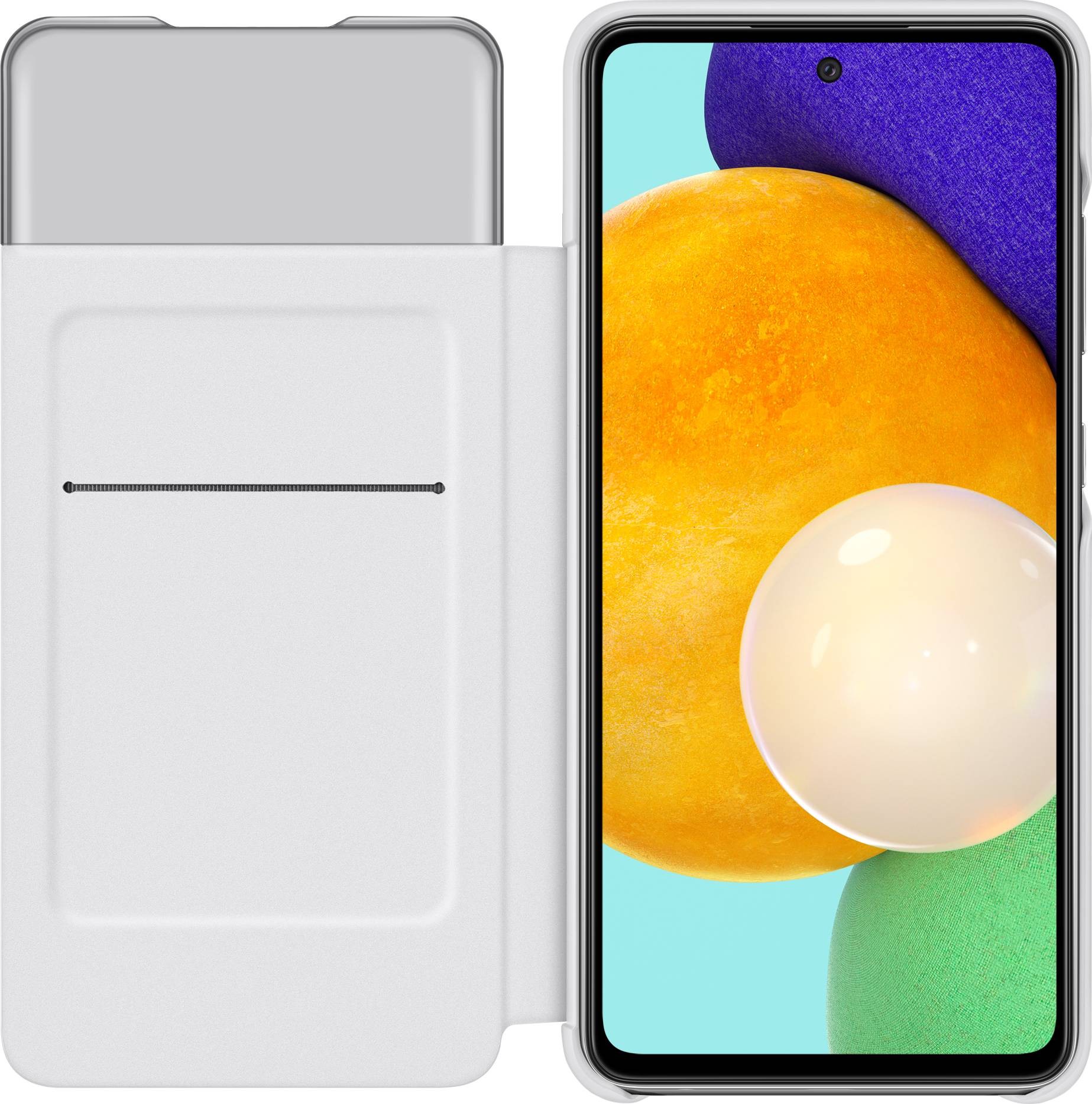 Etui SAMSUNG Folio Galaxy A52 S View Cover Blanc - EF-EA525PW