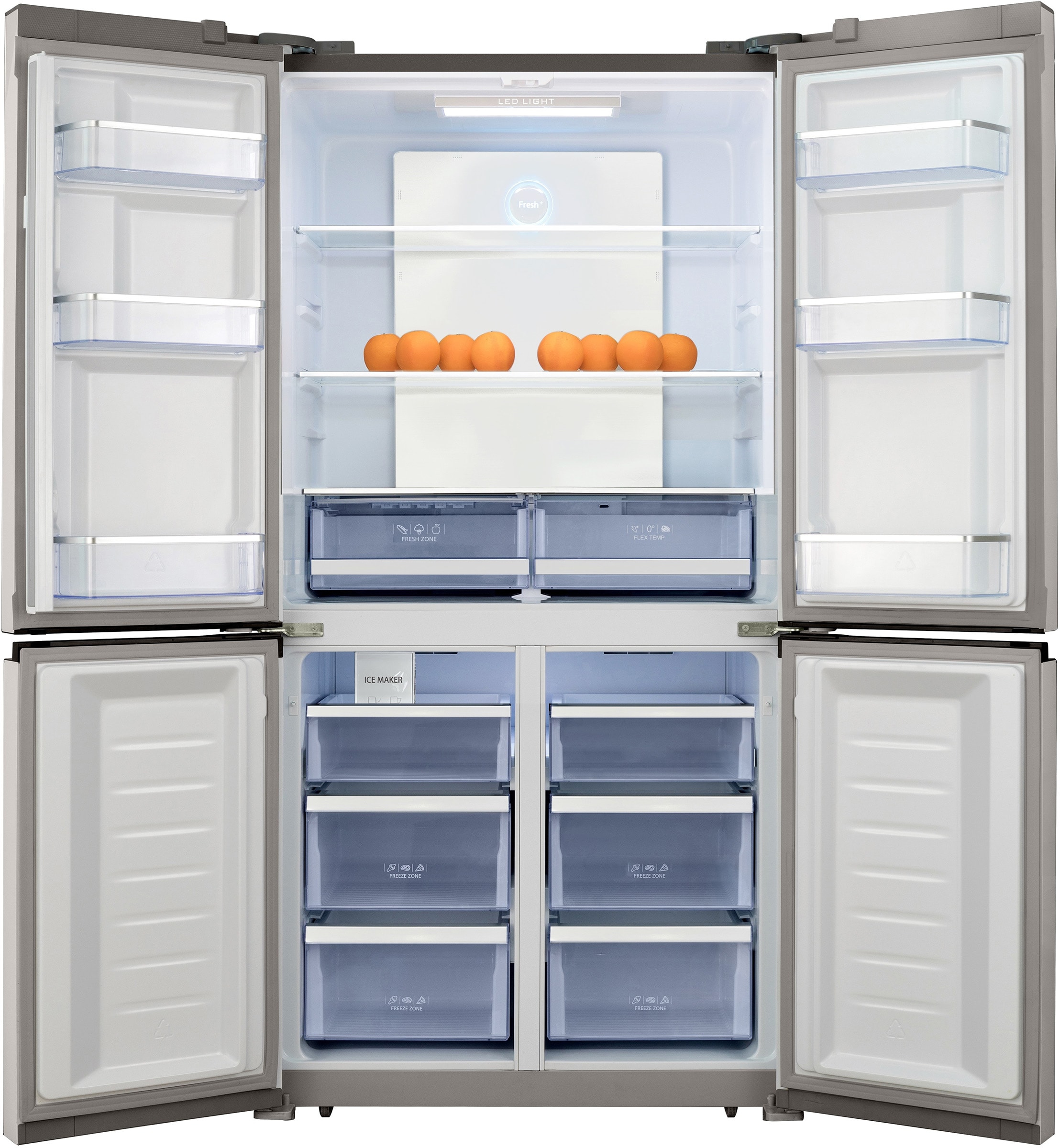 Réfrigérateur 4 portes PURELEC 539L No Frost Noir - FRZ39X