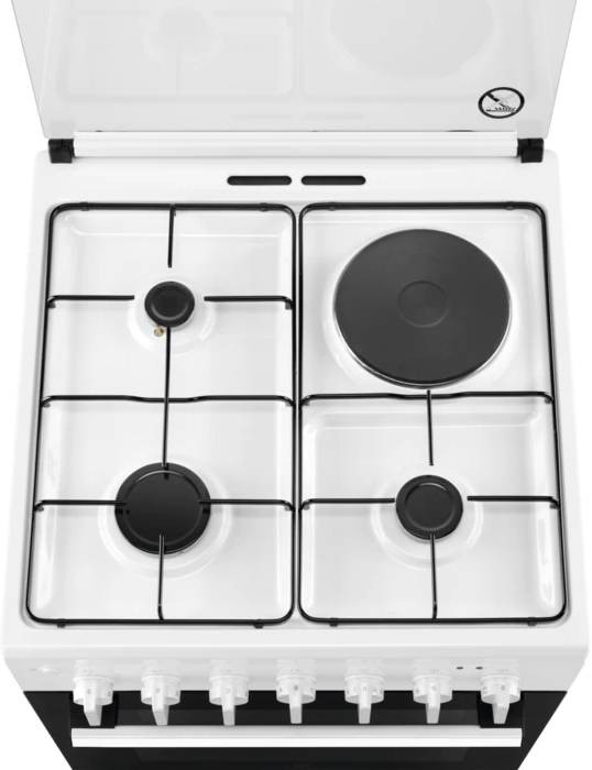 Cuisiniere mixte ELECTROLUX Gaz/électrique Multifonction 400 Blanc - LKM624088W
