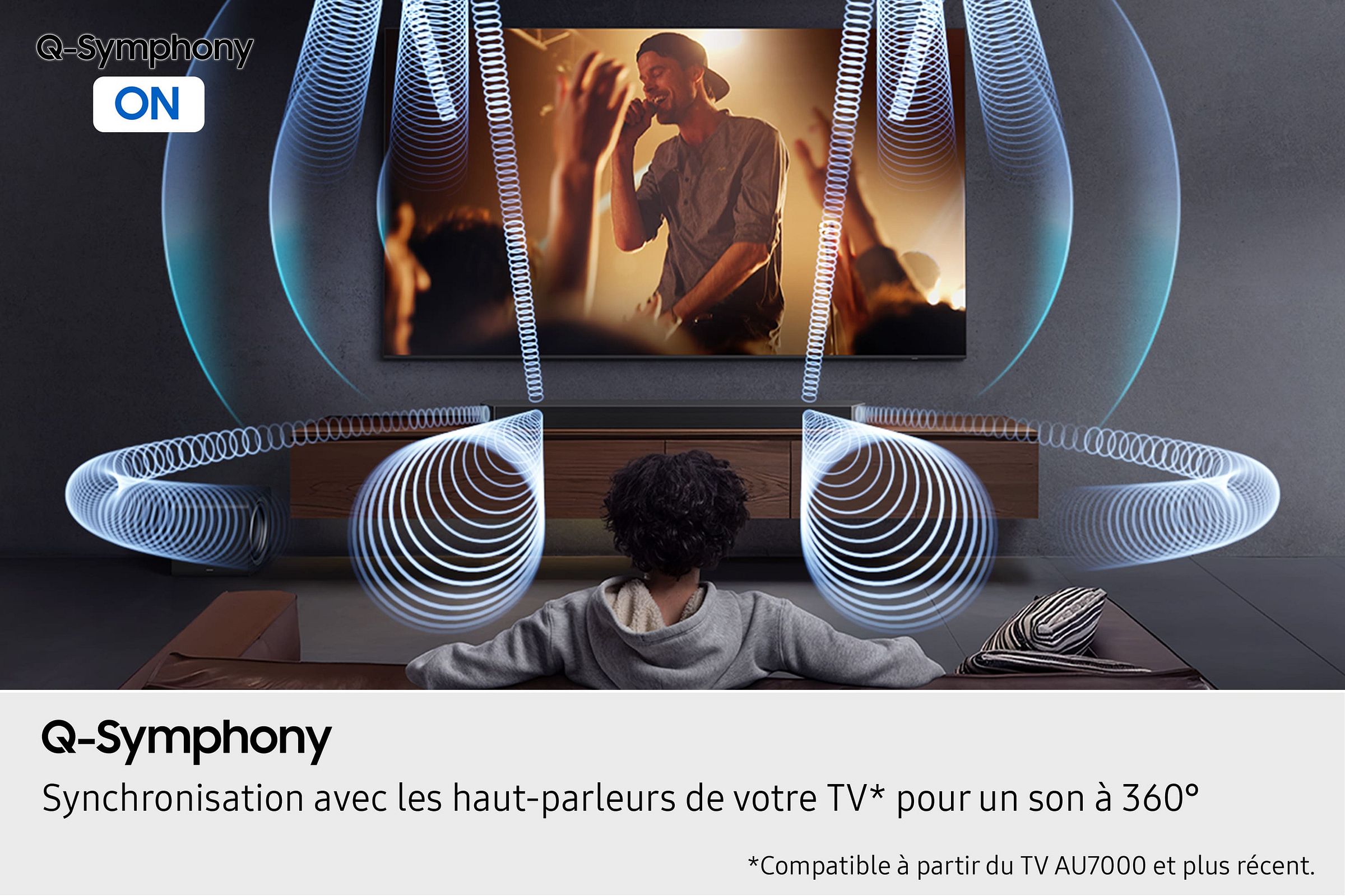 Barre de son SAMSUNG 9.1.4 Dolby Atmos Caisson + arrières Noir - HW-Q930H
