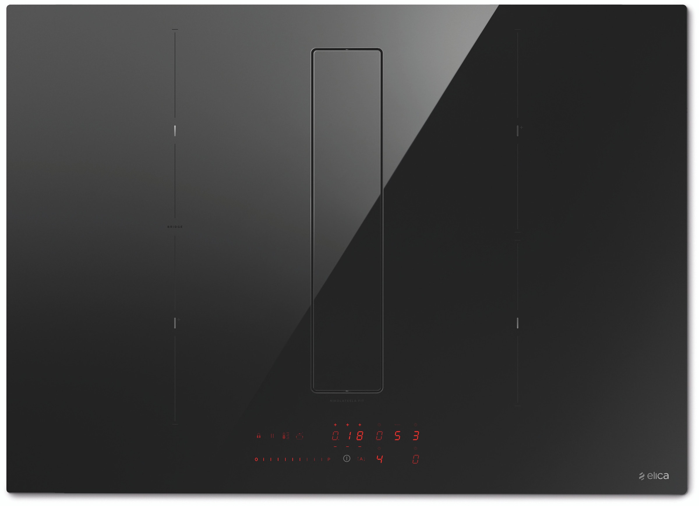 Plaque induction ELICA , 4 Foyers, 7500W, 72cm, Noir PRF0167054