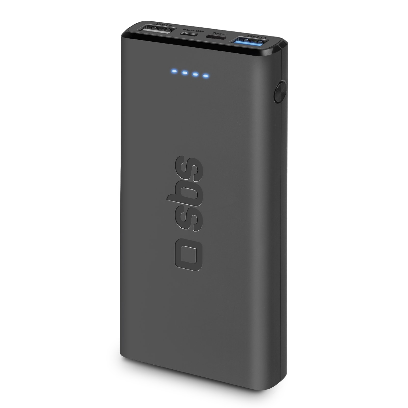 Batterie externe SBS 10000mAh Charge rapide USB-C Noir TTBB10000FASTK
