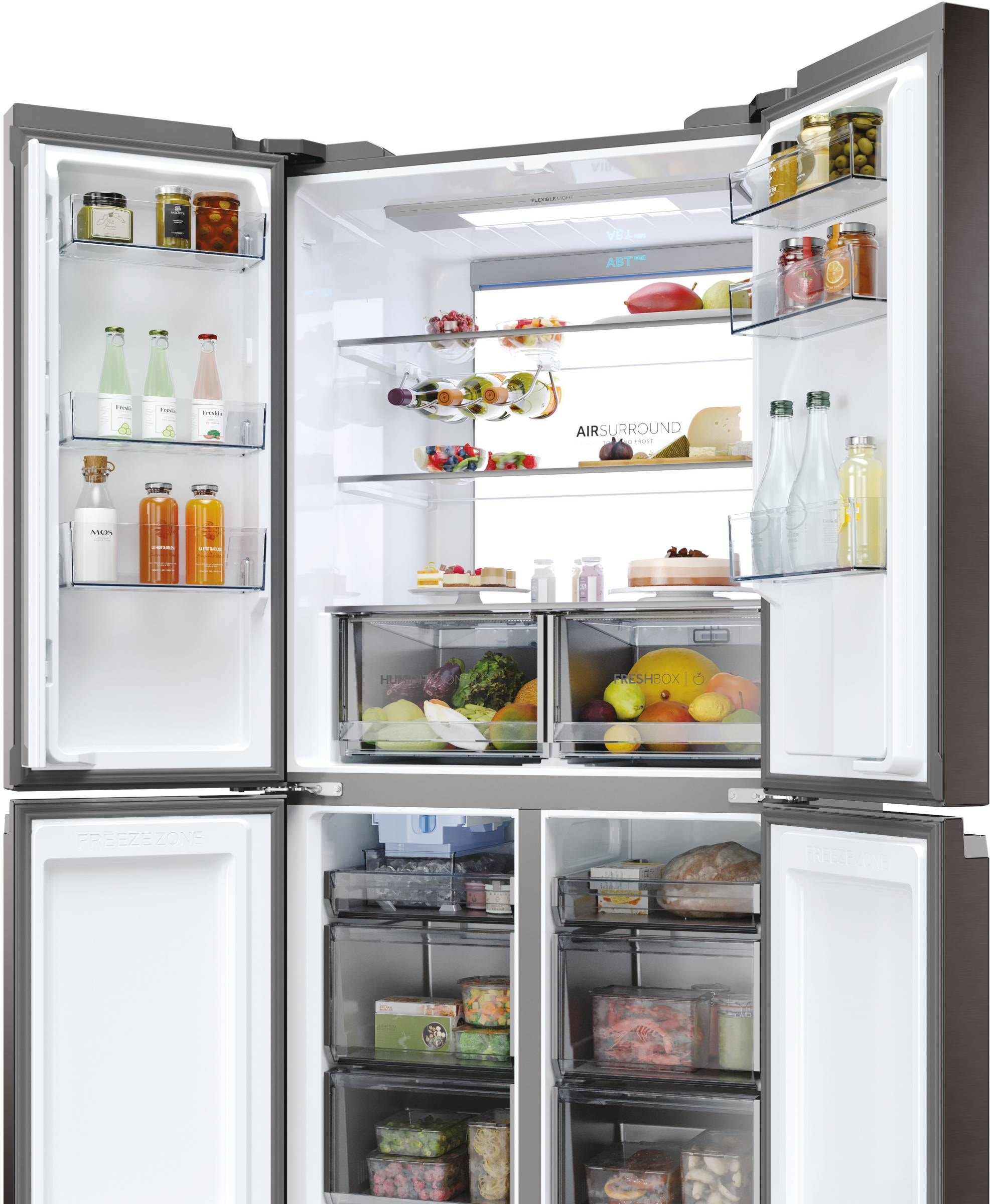 Réfrigérateur congélateur bas HAIER , Froid No Frost, 642L, Noir - HCR79F19EHMD Réfrigérateur congélateur bas HAIER , Froid No Frost, 642L, Noir - HCR79F19EHMD