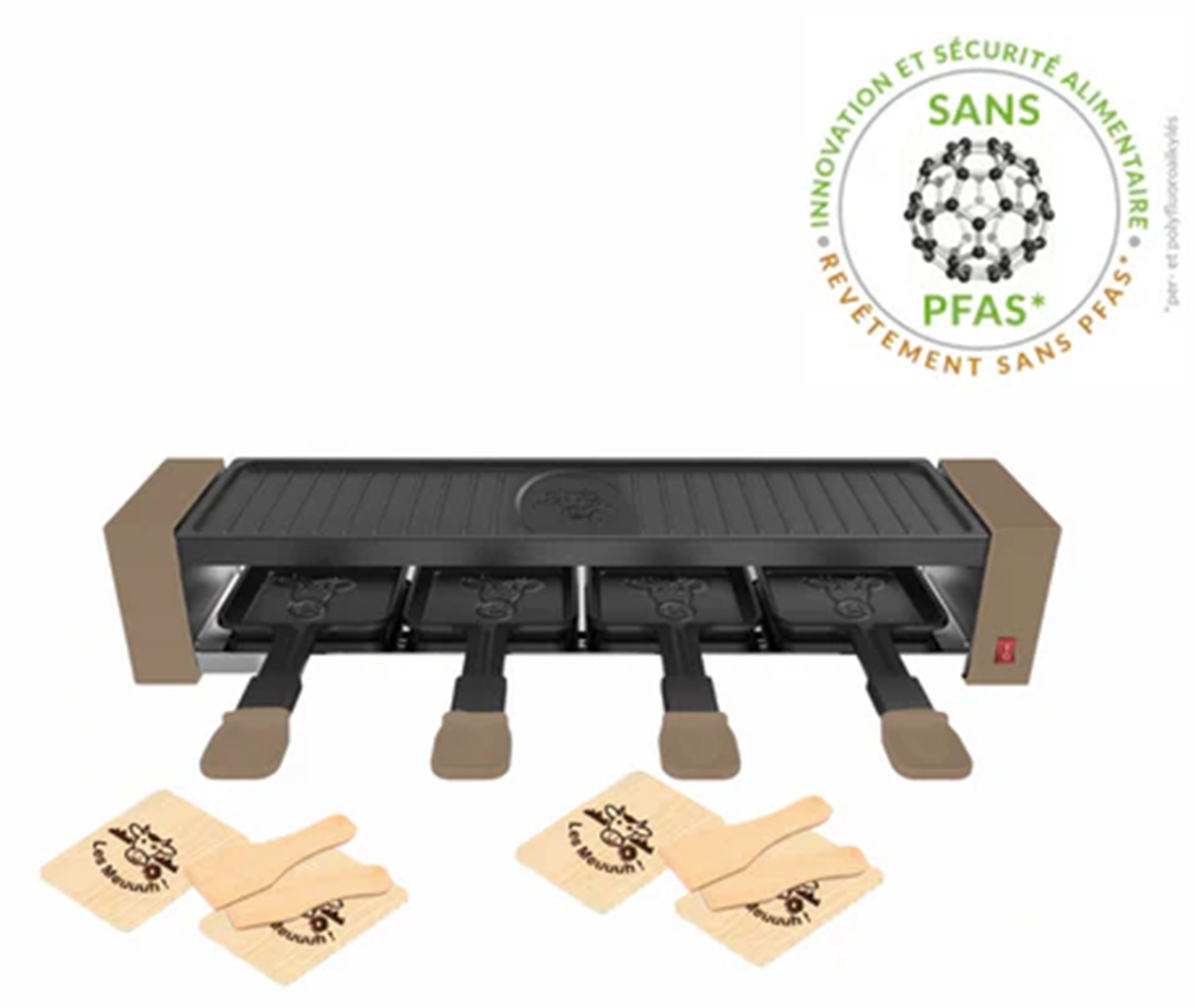 Raclette Multifonction LITTLE BALANCE 4 personnes 800W Beige - 8944