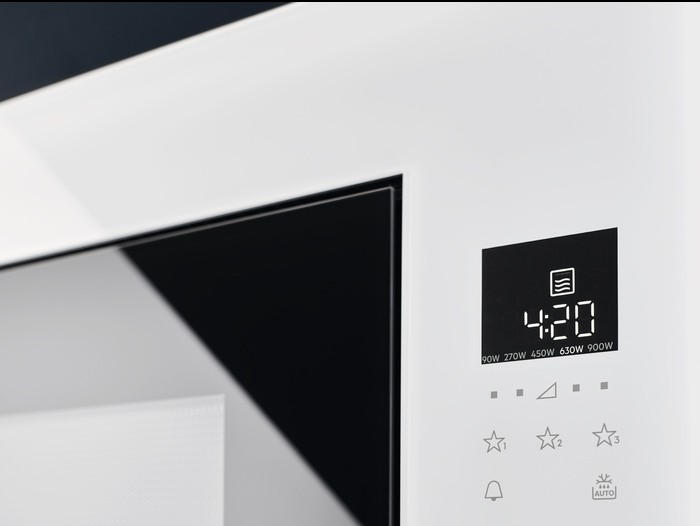 Micro ondes Encastrable ELECTROLUX Série 800 TouchOpen 900W 26L Blanc - KMFE264TEW