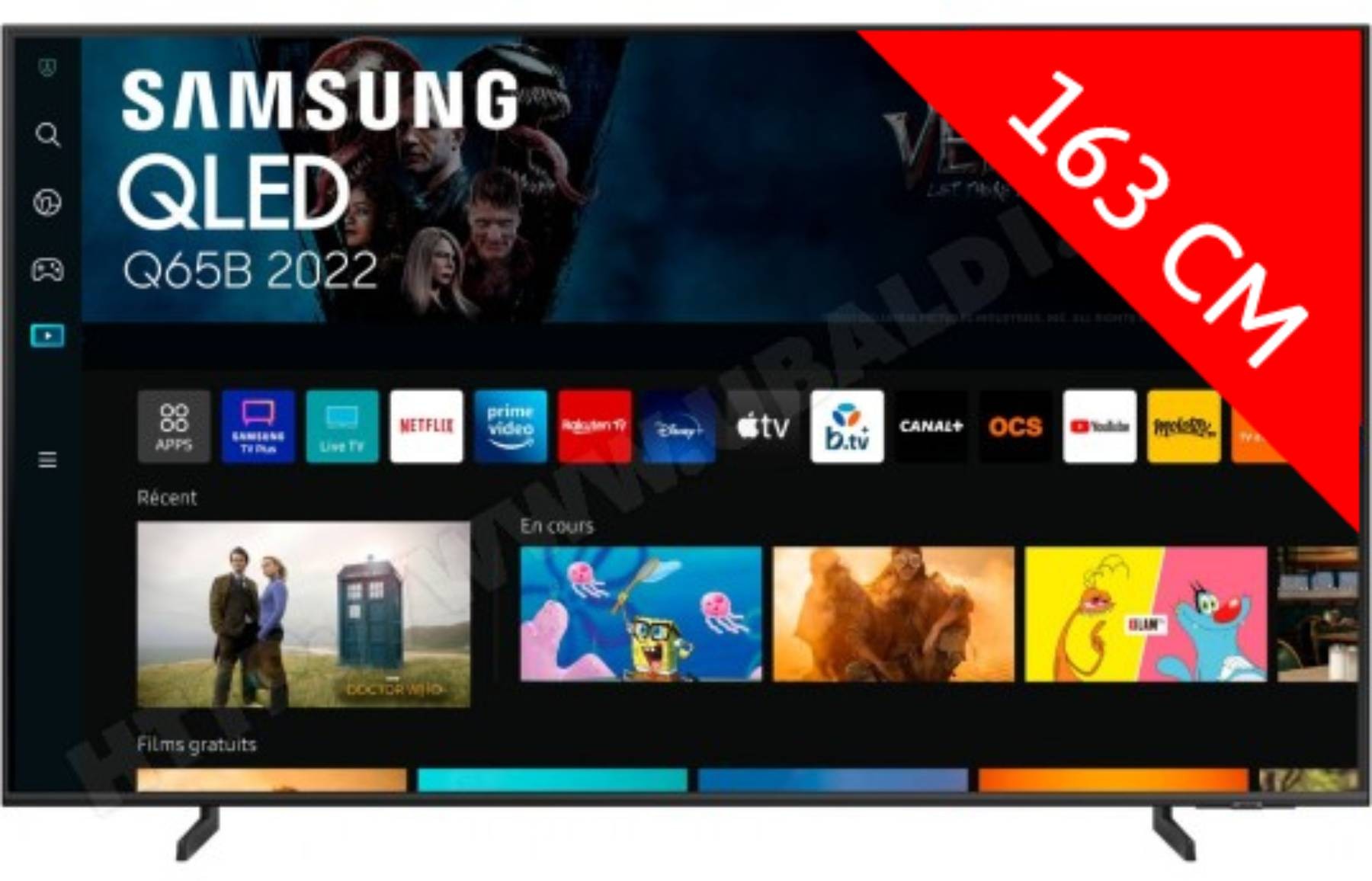 SAMSUNG TV QLED 4K 163 cm QE65Q65B SAMSUNG TV QLED 4K 163 cm QE65Q65B