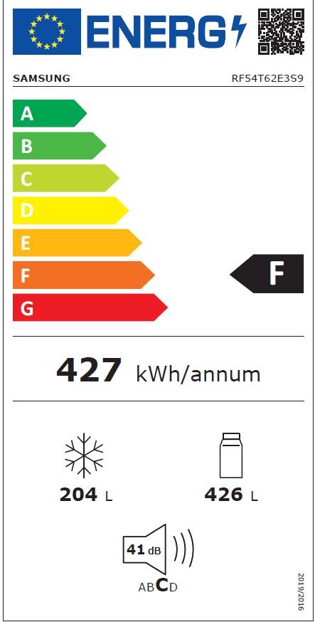 Réfrigérateur 3 portes SAMSUNG Froid Ventilé Plus Twin Cooling 630L Inox - RF54T62E3S9