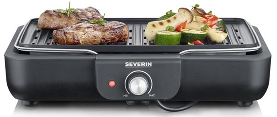 Barbecue électrique SEVERIN 37 x 29 cm Fonte aluminium Noir 8556