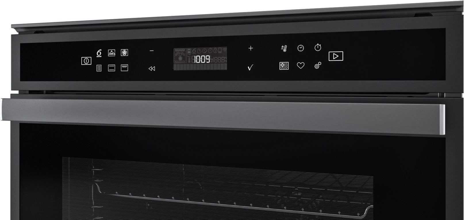 Four encastrable pyrolyse WHIRLPOOL 6ème sens chaleur tournante 73L Noir - W6OM44S1PSS