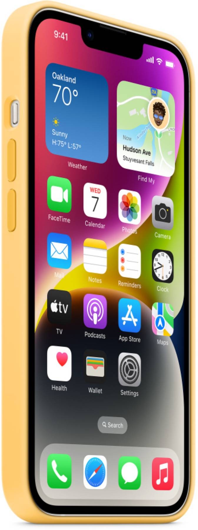 APPLE Coque iPhone 14 silicone jaune - MPT23ZM/A