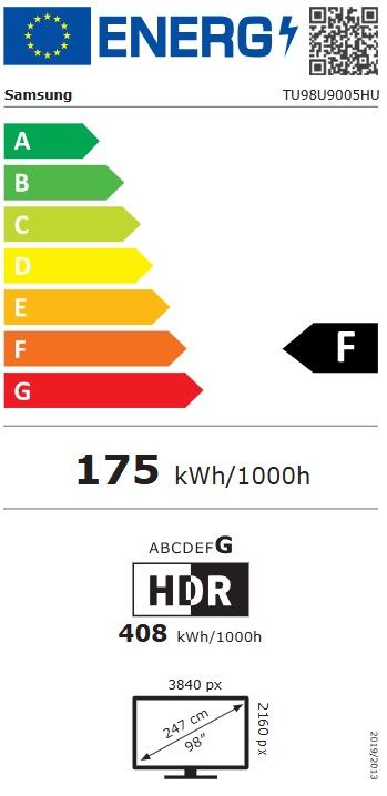 TV LED 4K 247 cm SAMSUNG  - TU98U9005H