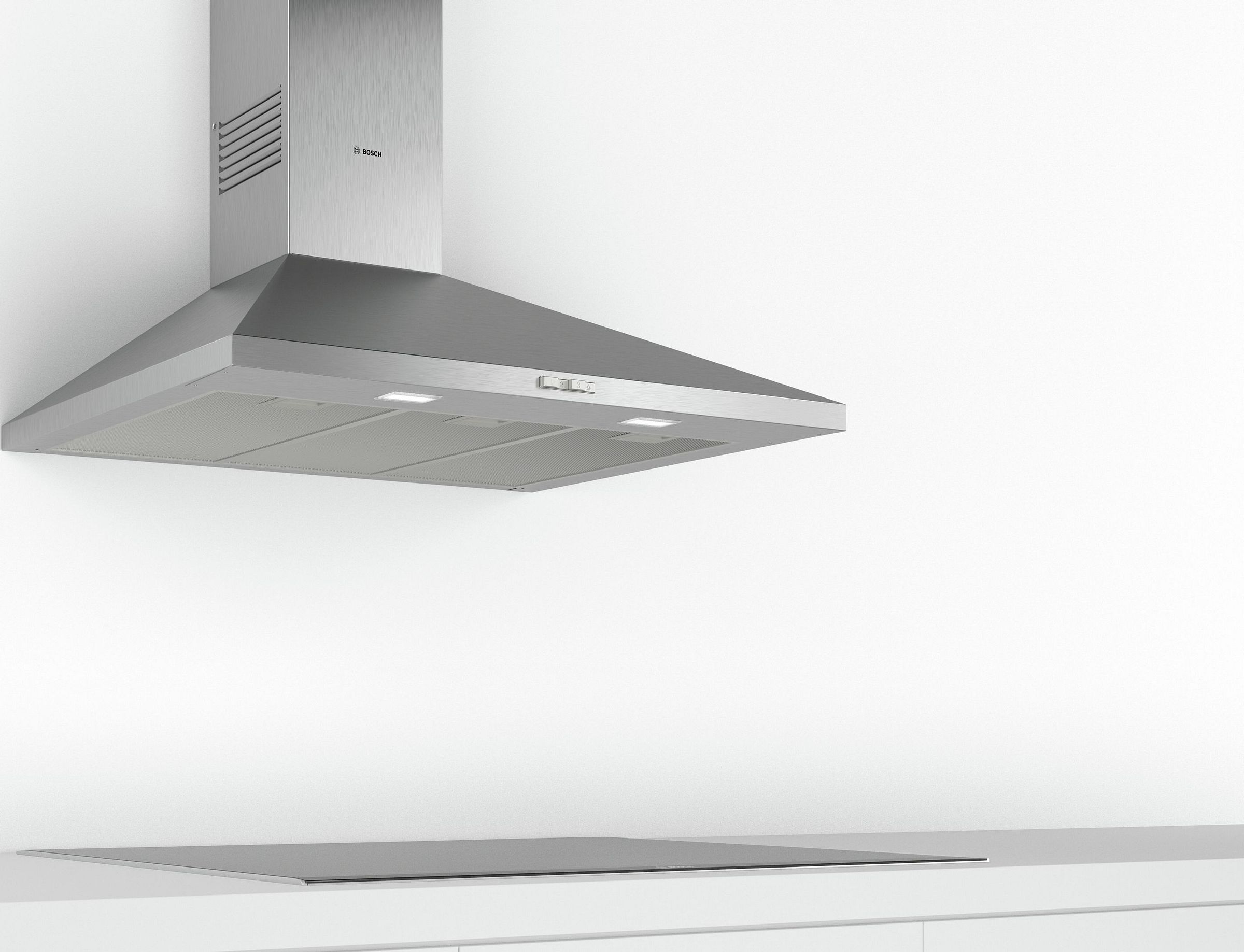 Hotte decorative murale BOSCH 90cm 69dB Inox - DWP96BC50