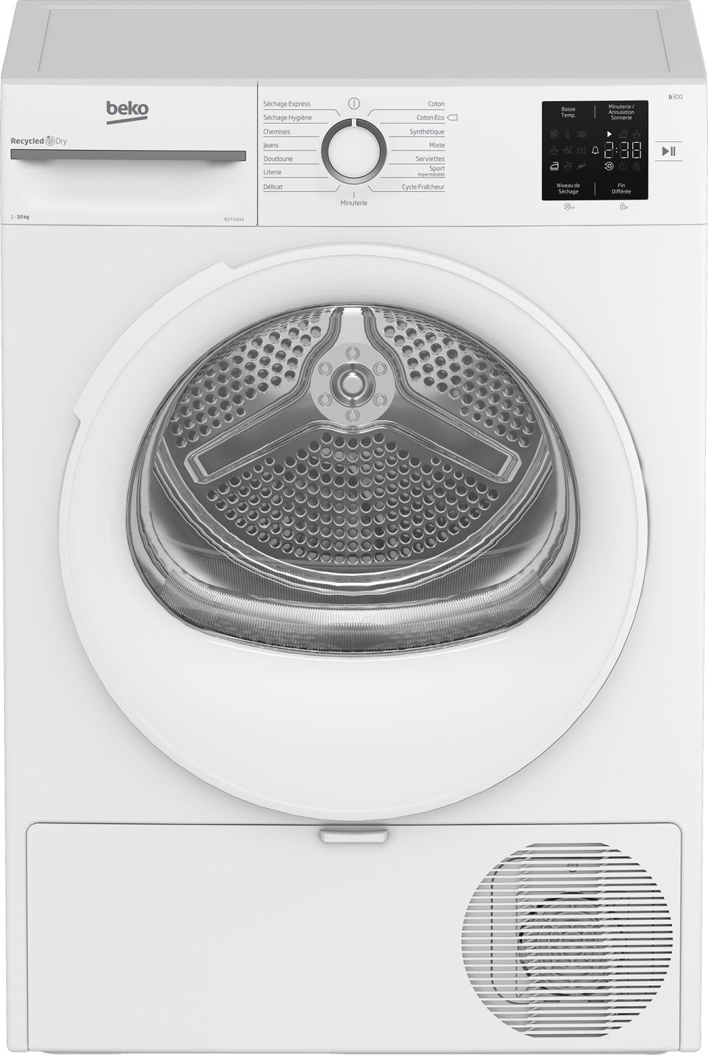 Sèche-linge pompe à chaleur BEKO 10kg Eco Sense Blanc SLFT11012