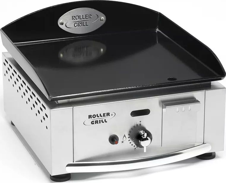 Plancha gaz ROLLER GRILL 39x38cm Acier émaillé Noir PL400G