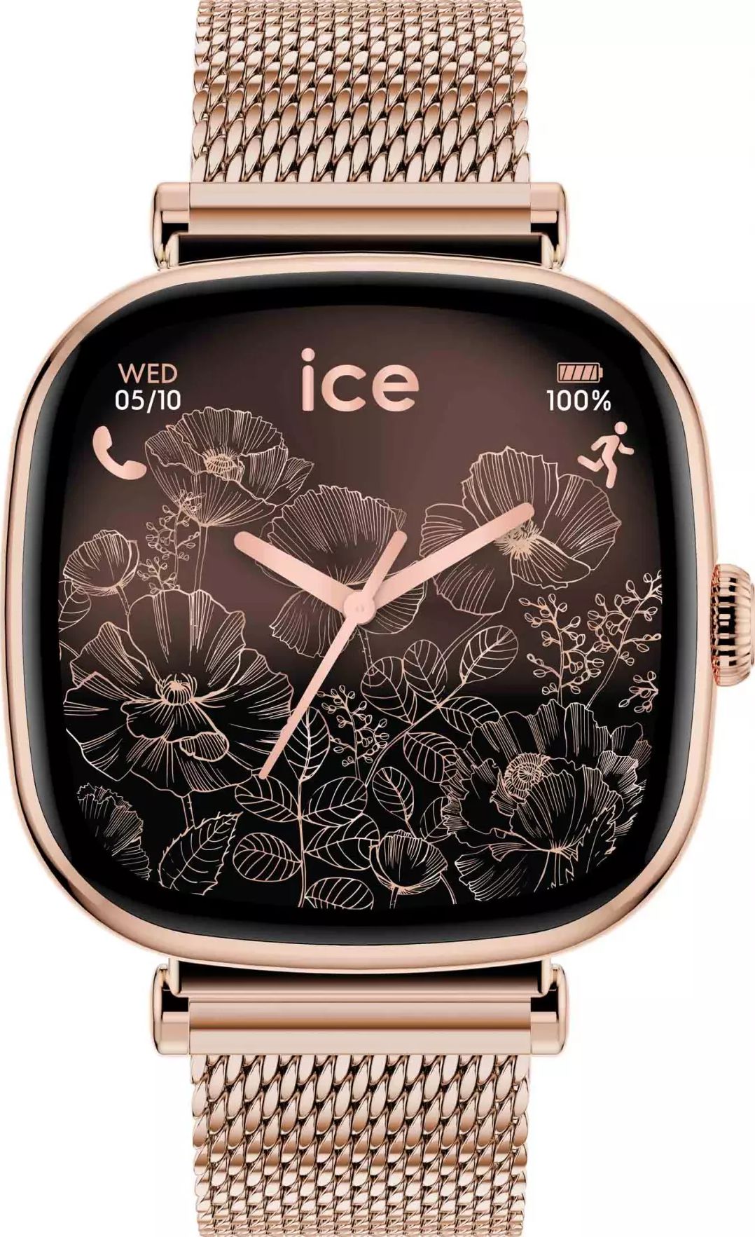Montre connectée ICE WATCH Smart Sq 2.0 37mm Bluetooth Rose SMARTSQ2ROSEGMILANES