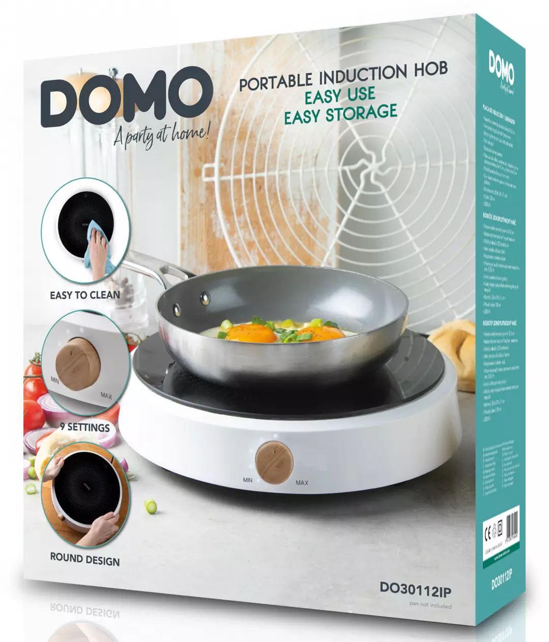 Réchaud induction DOMO 1 foyer 2000W - DO30112IP