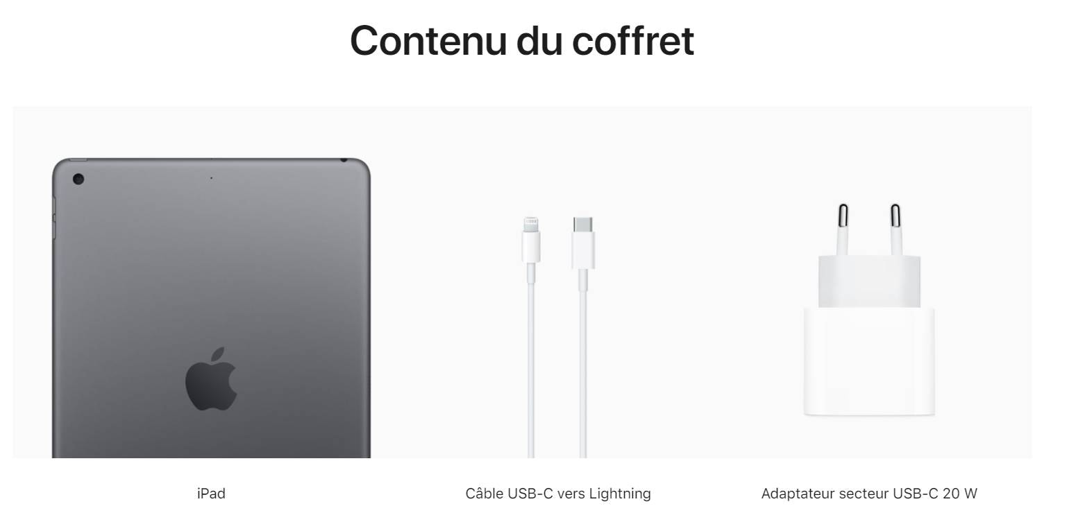 iPad APPLE iPad 10.2" (2021), Wi-Fi, 64Go, Gris Sideral - IPAD-MK2K3NF iPad APPLE iPad 10.2" (2021), Wi-Fi, 64Go, Gris Sideral - IPAD-MK2K3NF
