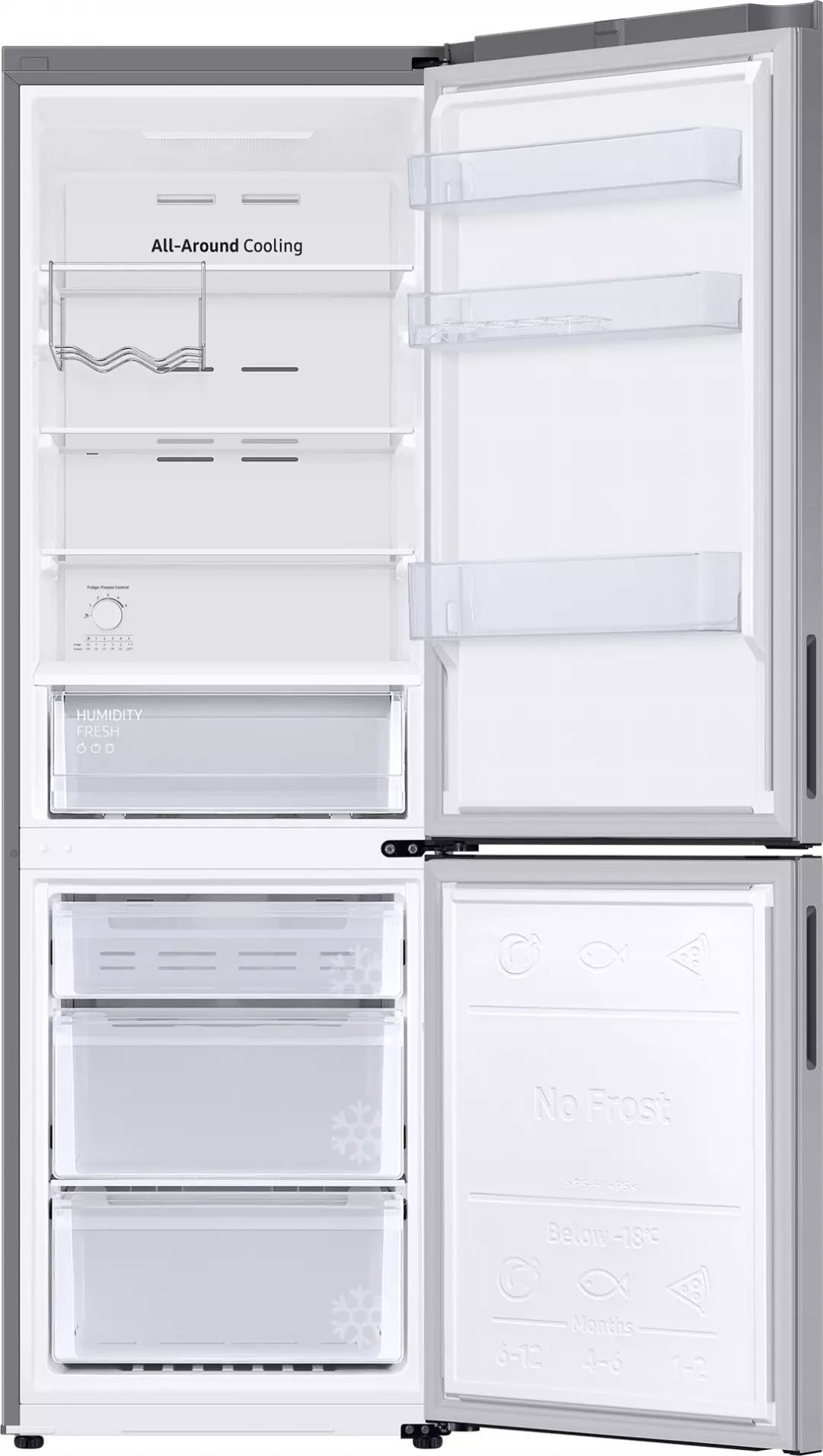 Réfrigérateur congélateur bas SAMSUNG 344L No Frost Inox - RB33B612ESA